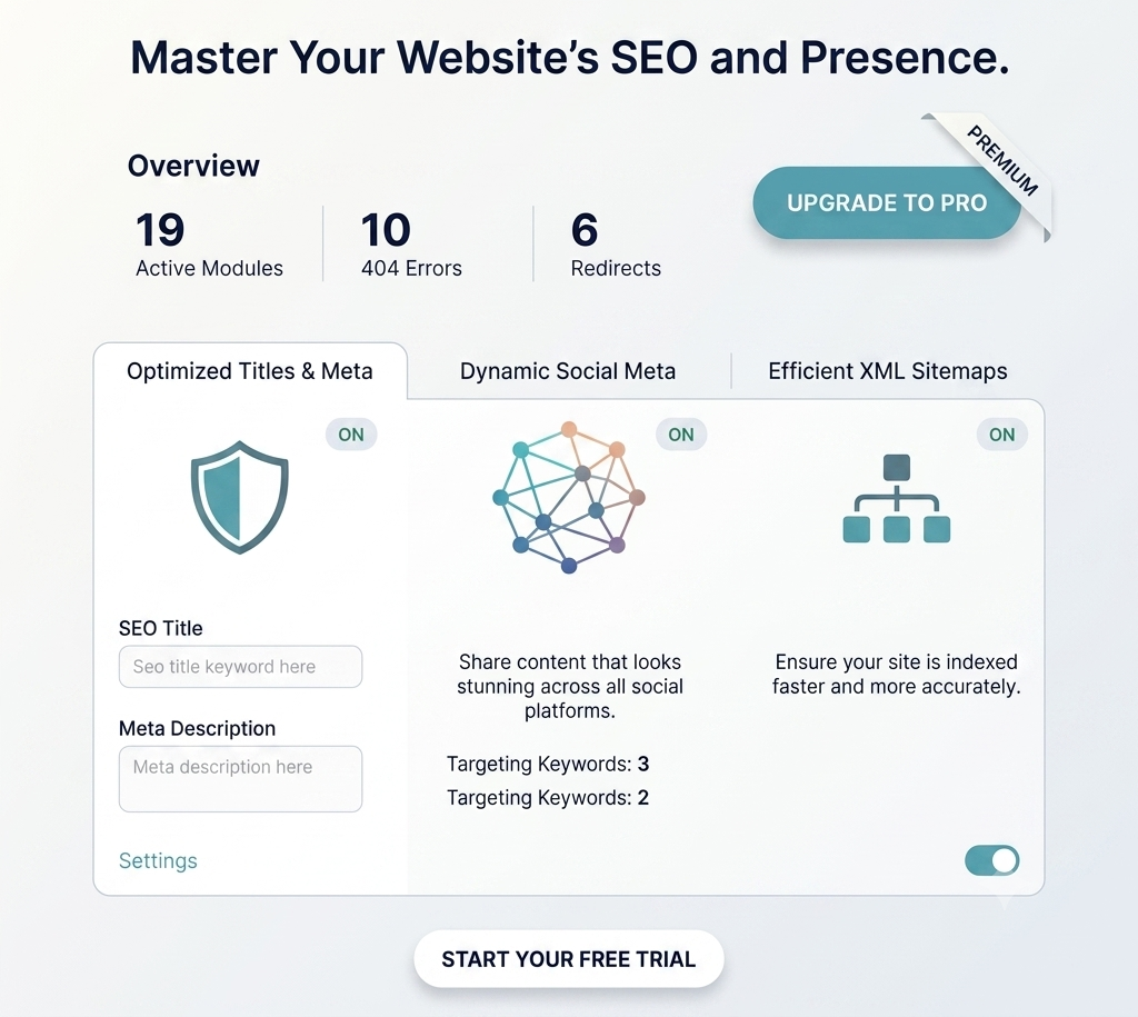 NexalSEO plugin dashboard inside the WordPress admin
