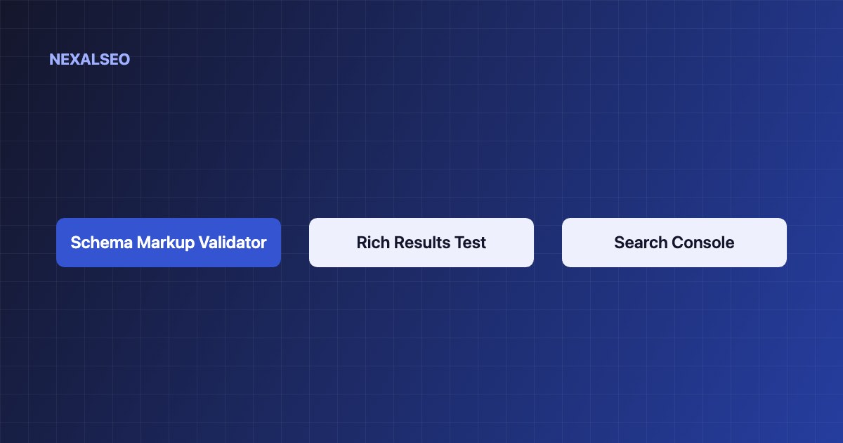 Schema markup validator tools compared: Schema Markup Validator, Rich Results Test and Search Console